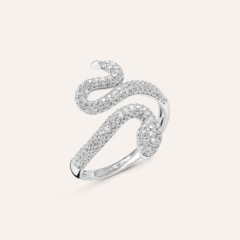 Anello Fantasia Claire Oro Bianco Cubic Zirconia - Anelli con Pietre Donna | Stroili