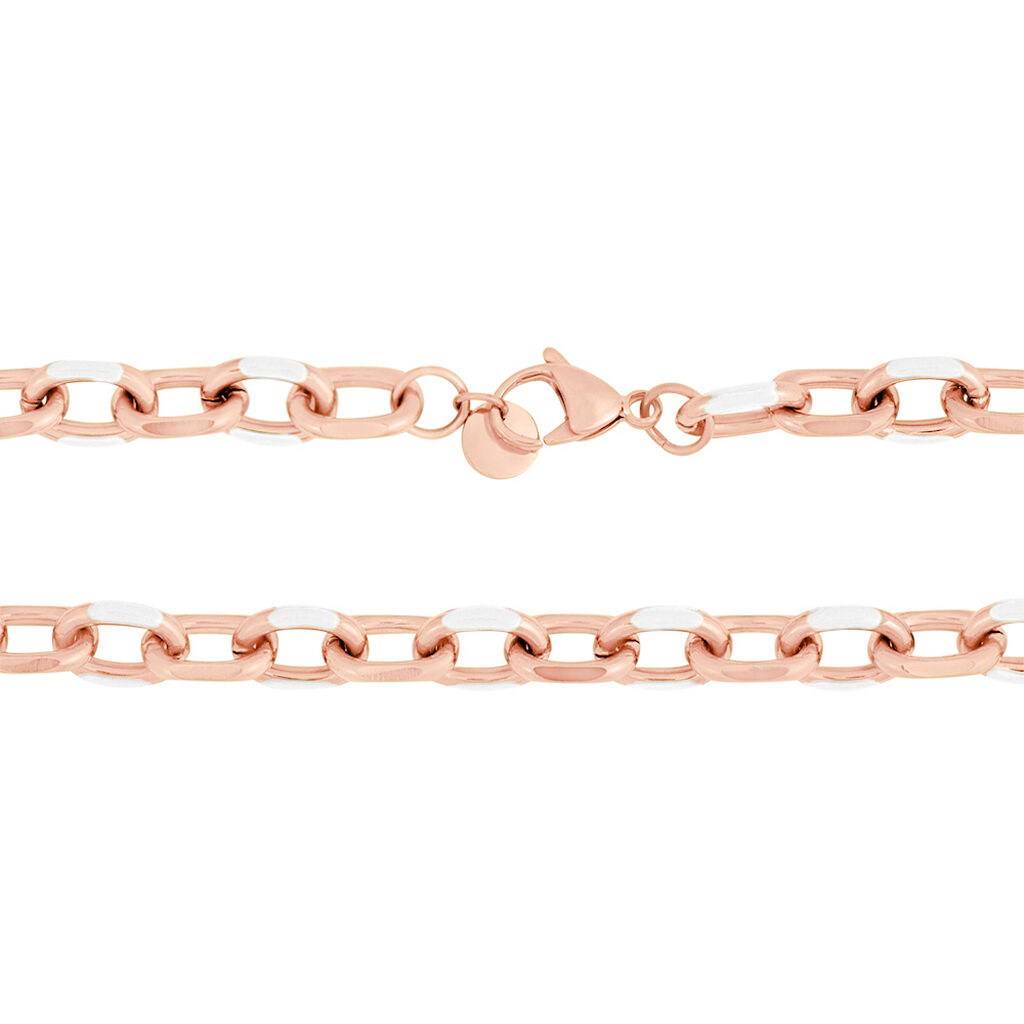 Catena Lady Sweet Acciaio Rosa - Collane Catena Donna | Stroili