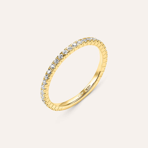 Anello Eternity Claire Oro Giallo Cubic Zirconia - Anelli Eternity Donna | Stroili