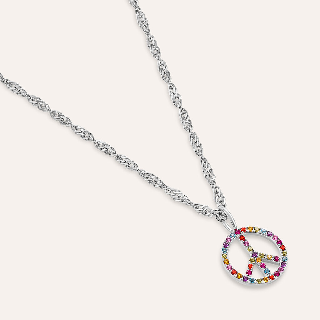 Pendente Love Beats Argento Rodiato Cubic Zirconia - Ciondoli Donna | Stroili