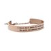 Bangle L'amore non è quello che vogliamo sentire. Ma quello che sentiamo senza volerlo in acciaio rosatoBracciale in corda e acciaio con ciondolo a croce marrone - Bracciali Donna | Stroili