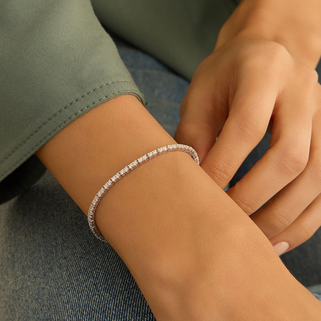 Bracciale Tennis Silver Elegance Argento Rodiato Cubic Zirconia - Bracciali Tennis Donna | Stroili