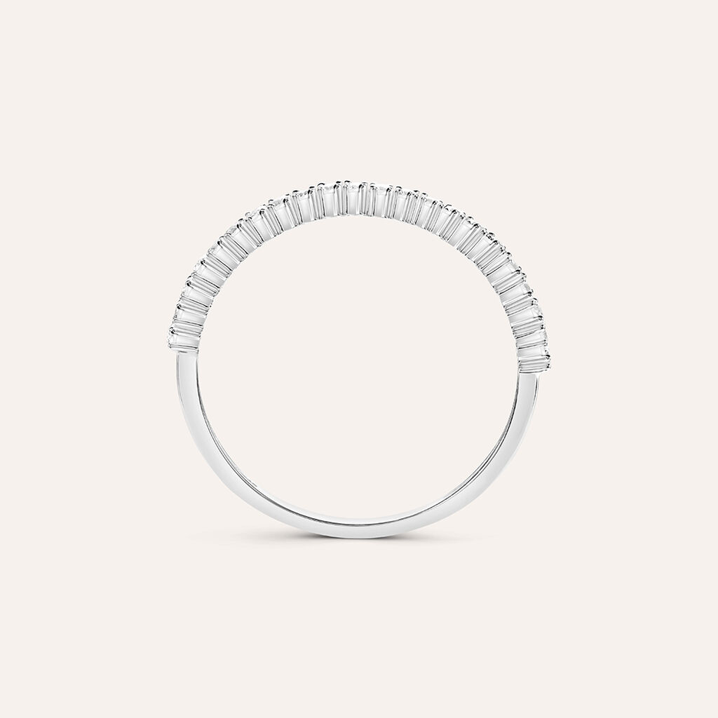 Anello Riviere Claire Oro Bianco Cubic Zirconia - Anelli Riviere Donna | Stroili