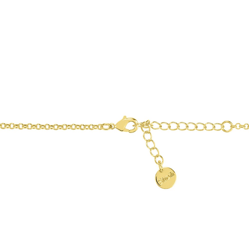 Collana Christmas Collection Ottone Dorato Cristallo