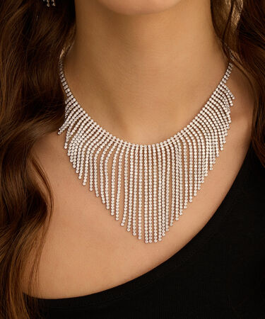 Collana Romantic Shine Metallo Cristallo
