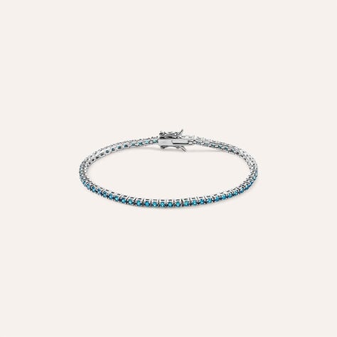 Bracciale Tennis Silver Rainbow Argento Rodiato Cubic Zirconia - Bracciali Tennis Donna | Stroili