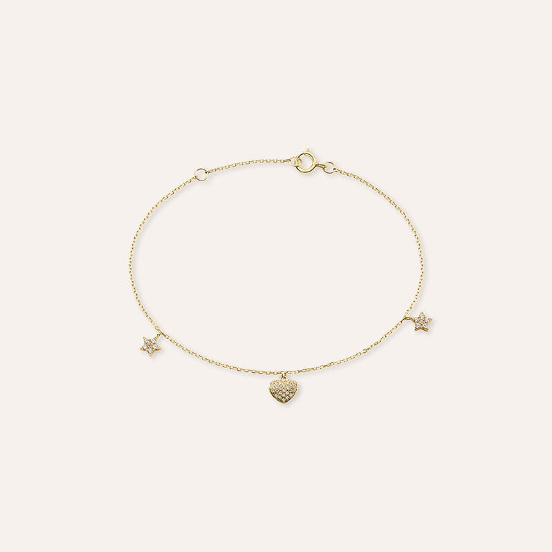 Bracciale Claire Oro Giallo Cubic Zirconia - Bracciali Amicizia Donna | Stroili