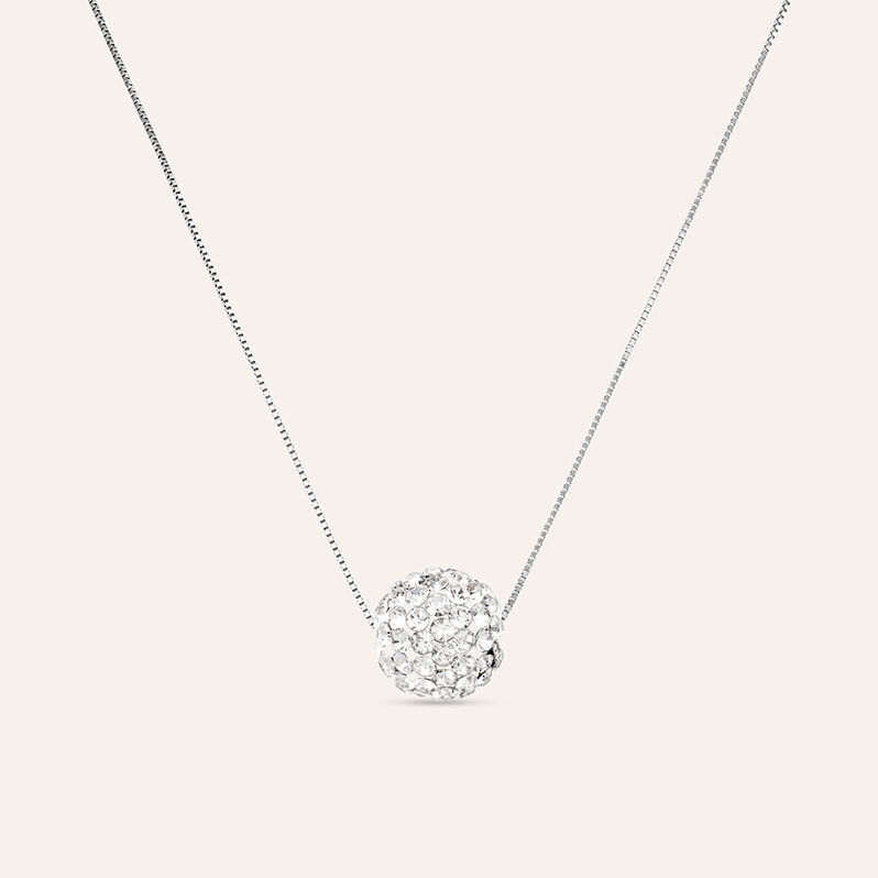 Collana Christelle Oro Bianco Cristallo - Collane Donna | Stroili