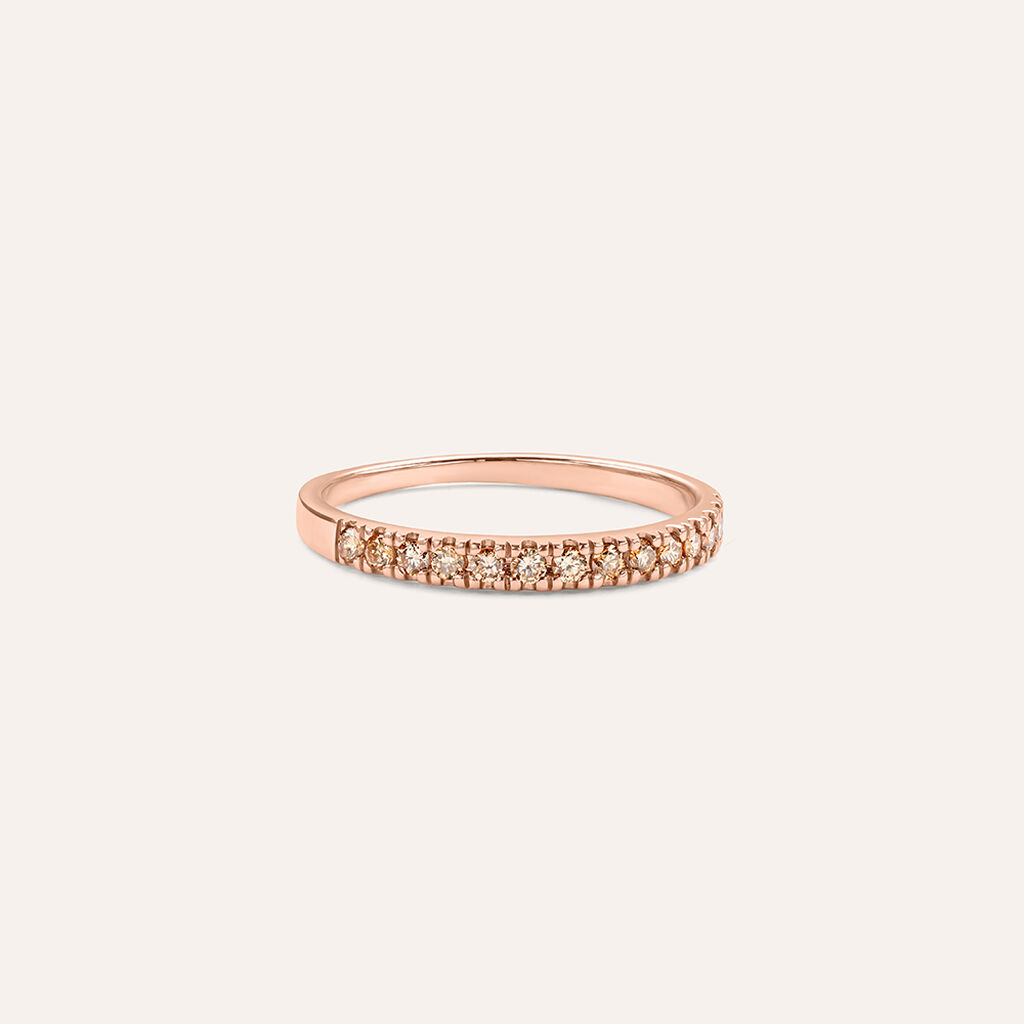 Anello Semi-eternity Sophia Oro Rosa Diamante - Anelli con Pietre Donna | Stroili