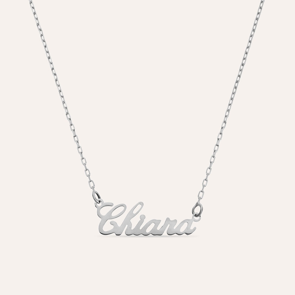 Collana Chiara Gold Names Oro Bianco