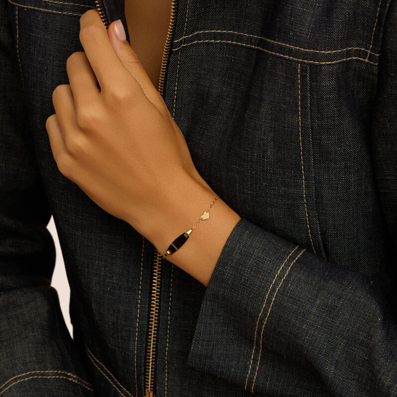 Bracciale Con Targhetta Religious Gold Oro Giallo - Bracciali Love Bambino | Stroili