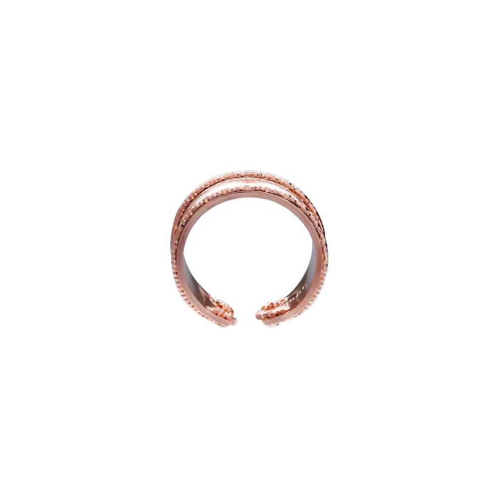 Anello cuore a fascia in bronzo rosato - Anelli Donna | Stroili