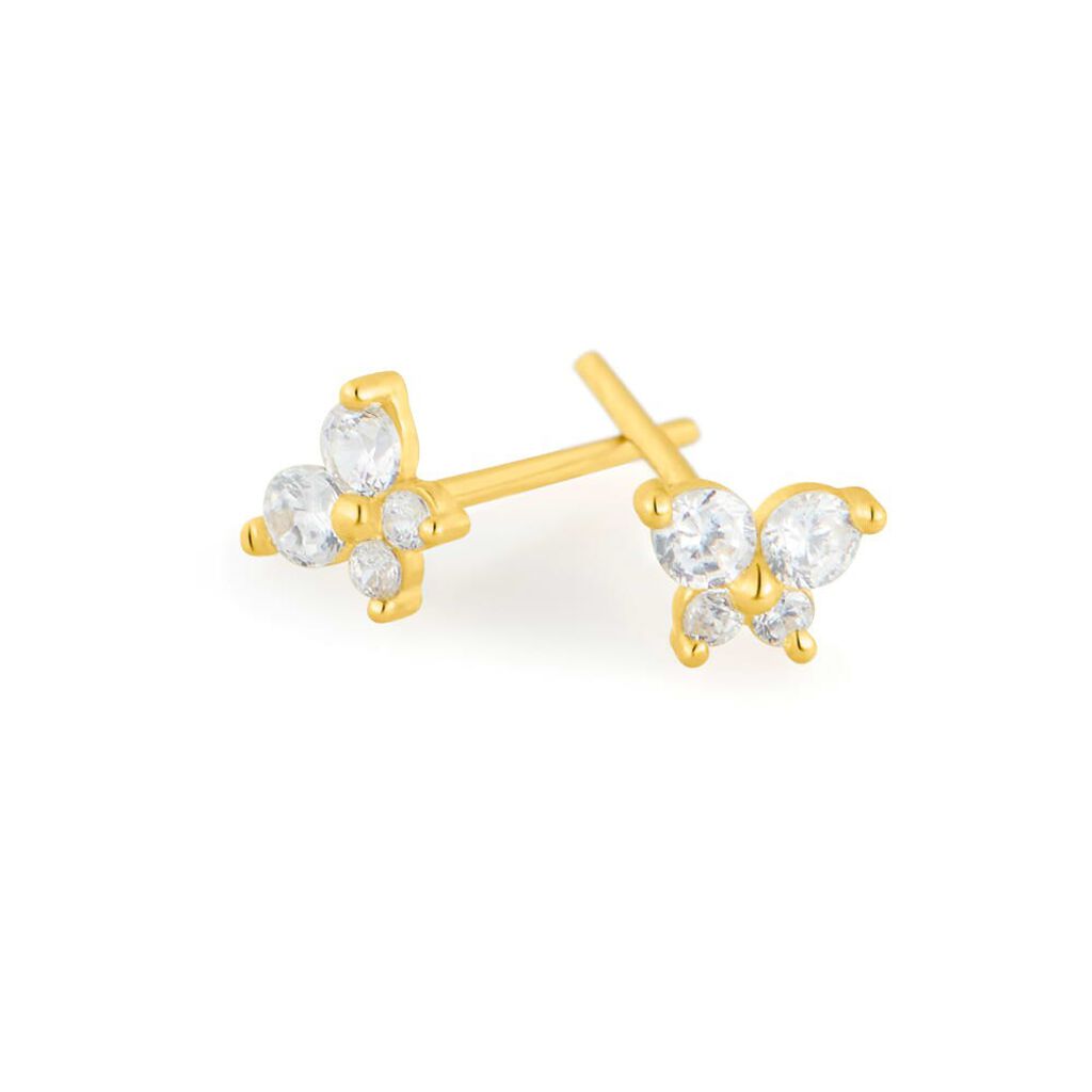 Orecchini Lobo Bon Ton Oro Giallo Cubic Zirconia - Orecchini a Lobo Donna | Stroili