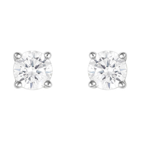 Orecchini Lobo Punto Luce Silver Elegance Argento Rodiato Cubic Zirconia - Orecchini a Lobo Donna | Stroili