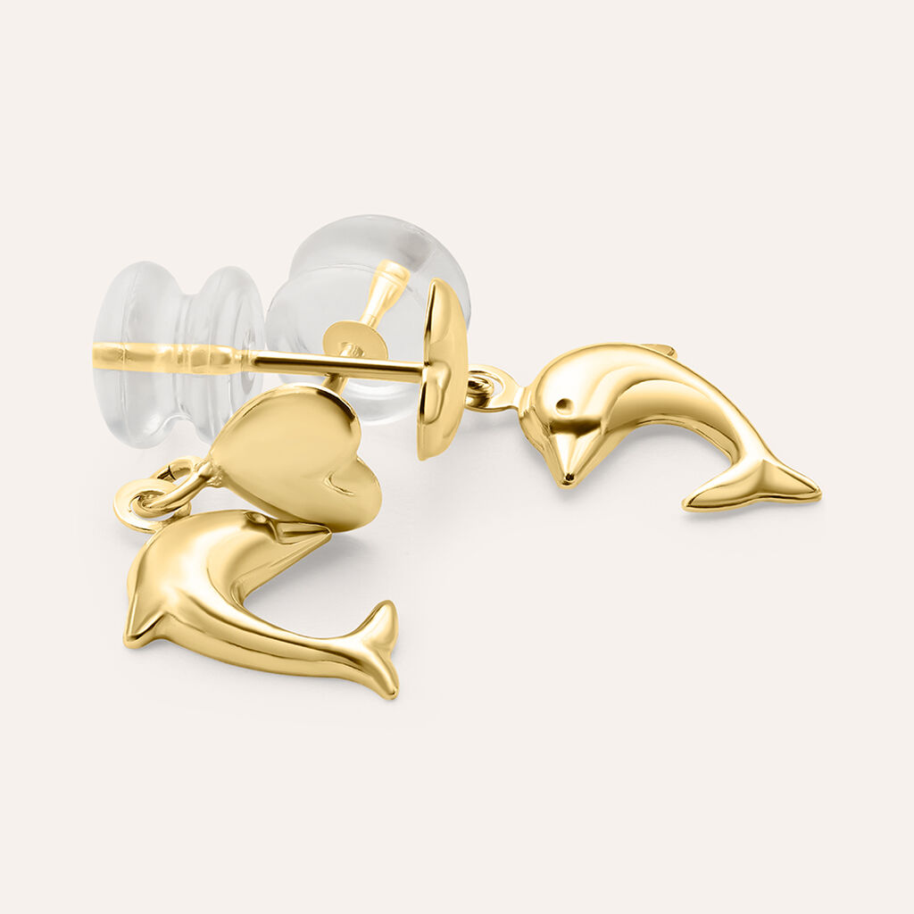 Orecchini Lobo Bon Ton Oro Giallo