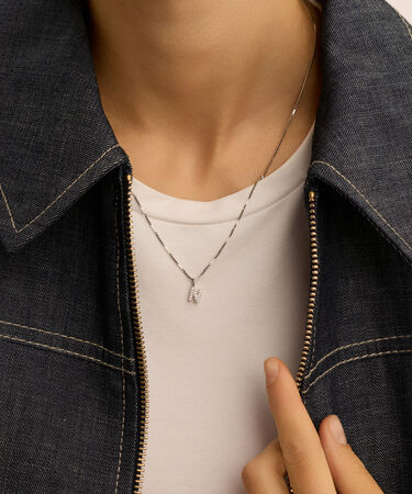 Pendente Love Beats Argento Rodiato Cubic Zirconia