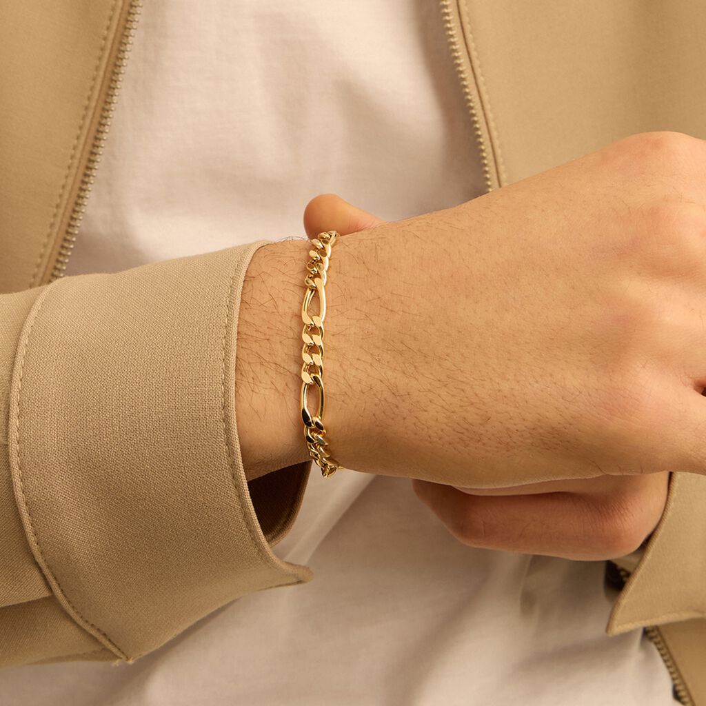 Bracciale Catena Oro Uomo Oro Giallo