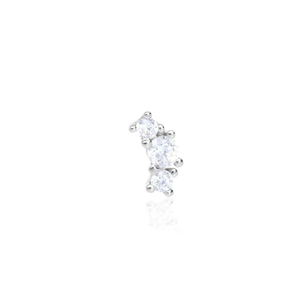 Piercing Orecchio Tragus Helix Conch Bon Ton Oro Bianco Cubic Zirconia - Piercing Orecchio Donna | Stroili