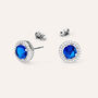 Orecchini Lobo Punto Luce Silver Rainbow Argento Rodiato Cubic Zirconia