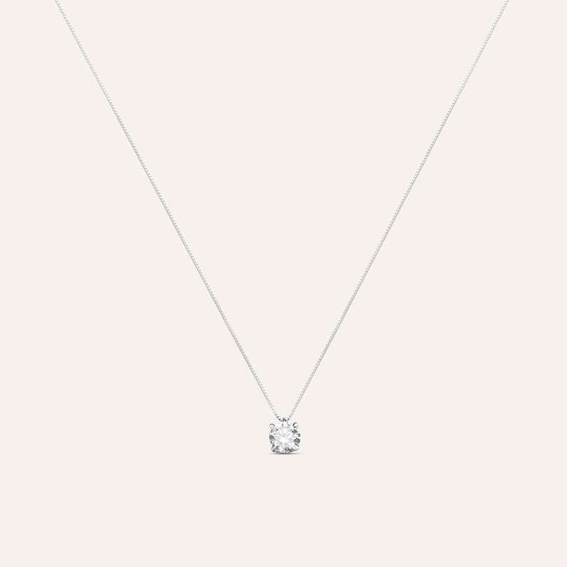 Collana Punto Luce Claire Oro Bianco Cubic Zirconia - Gioielli Donna | Stroili