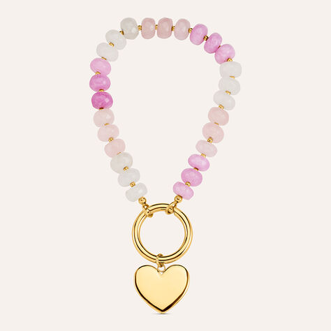 Portachiavi Radiance Acciaio Dorato Giada - Portachiavi Donna | Stroili