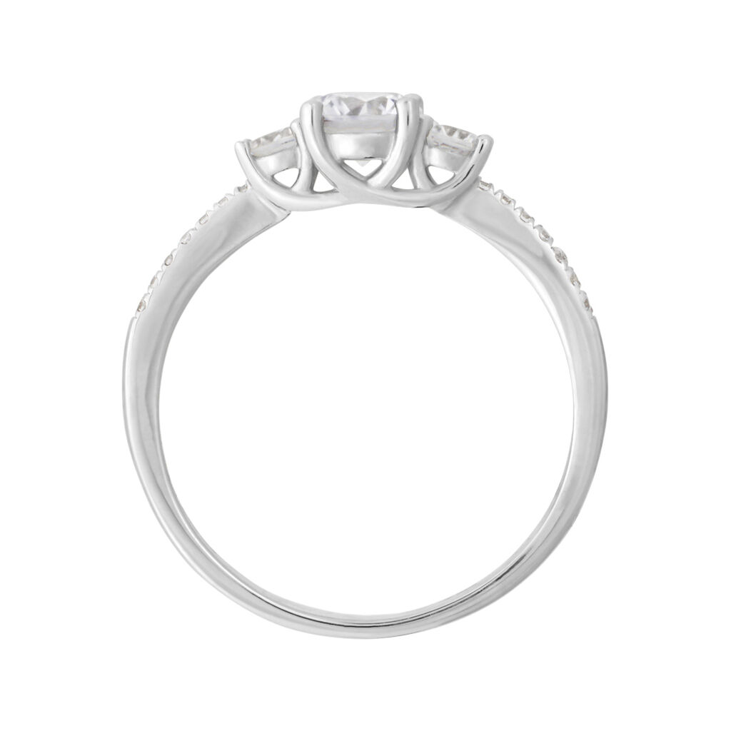 Anello Trilogy Silver Elegance Argento Rodiato Cubic Zirconia - Anelli con Pietre Donna | Stroili