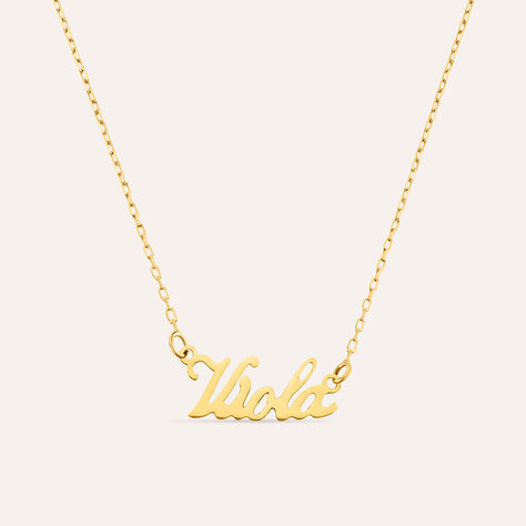 Collana Viola Gold Names Oro Giallo - Collane Unisex | Stroili