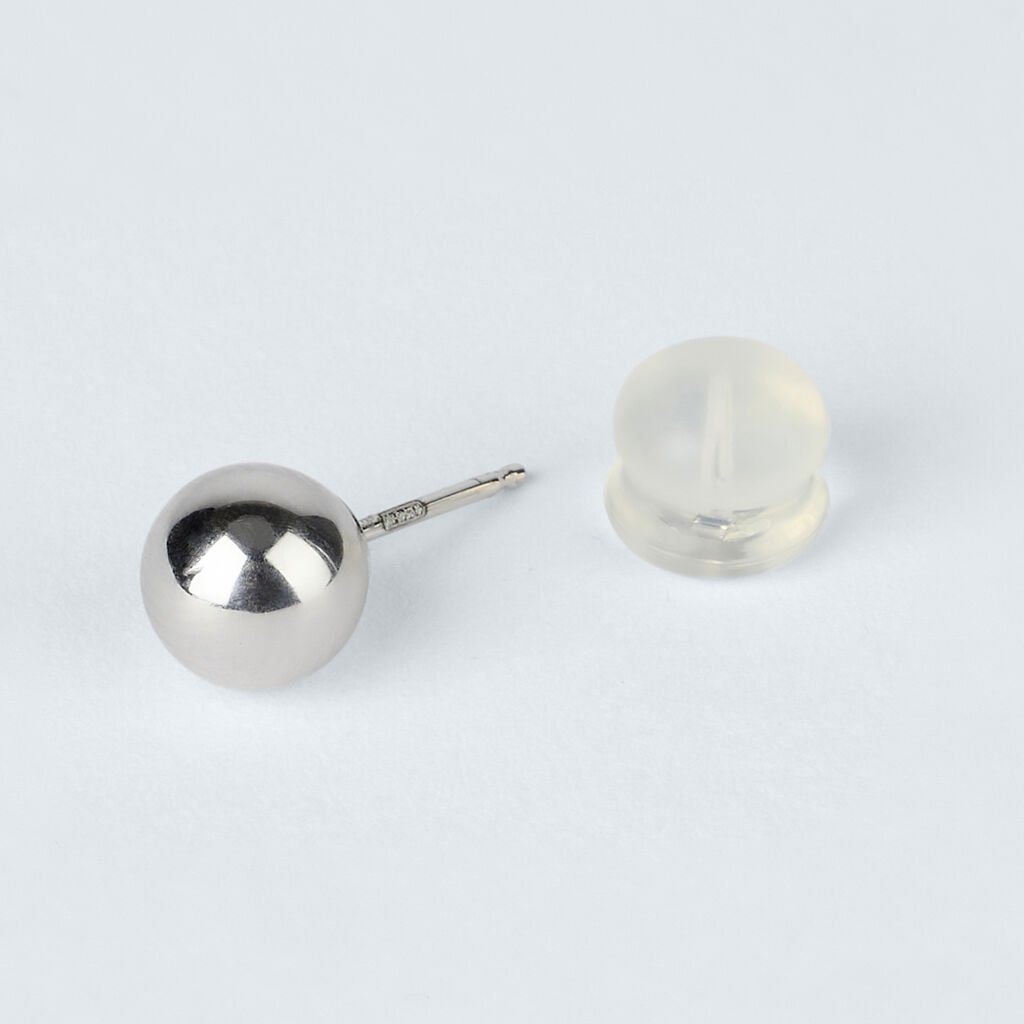 Orecchini Lobo Bon Ton Oro Bianco - Orecchini a Lobo Donna | Stroili