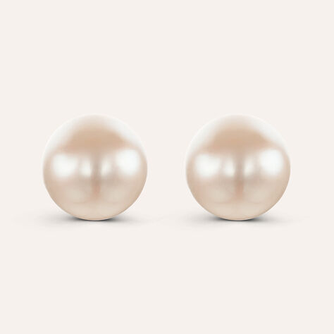 Orecchini Lobo Gabrielle Oro Bianco Perla D'Acqua Dolce - Orecchini a Lobo Donna | Stroili