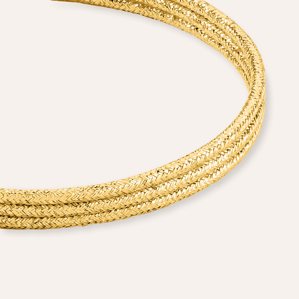 Choker Magnetico Cordino Dorato e Acciaio Dorato