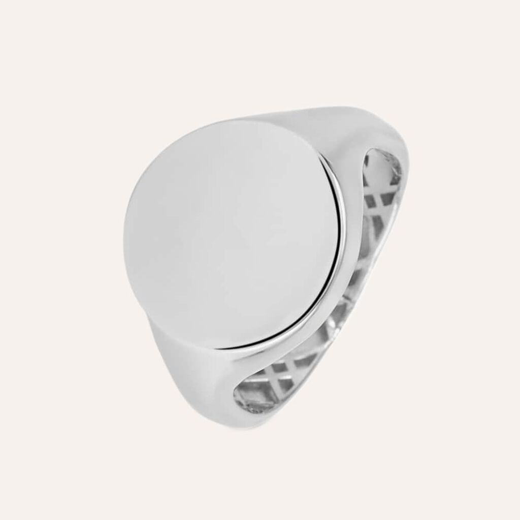 Anello Chevalier L'homme Or Oro Bianco