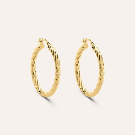 Orecchini A Cerchio Toujours Oro Giallo - Orecchini a Cerchio Donna | Stroili