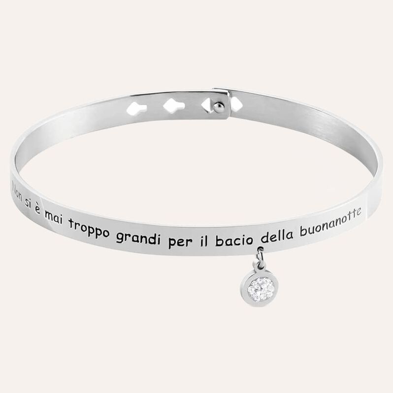 Bangle Sunrise Acciaio Cristallo - Bracciali Rigidi Donna | Stroili