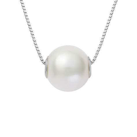 Collana Gabrielle Oro Bianco Perla D'Acqua Dolce - Collane Donna | Stroili