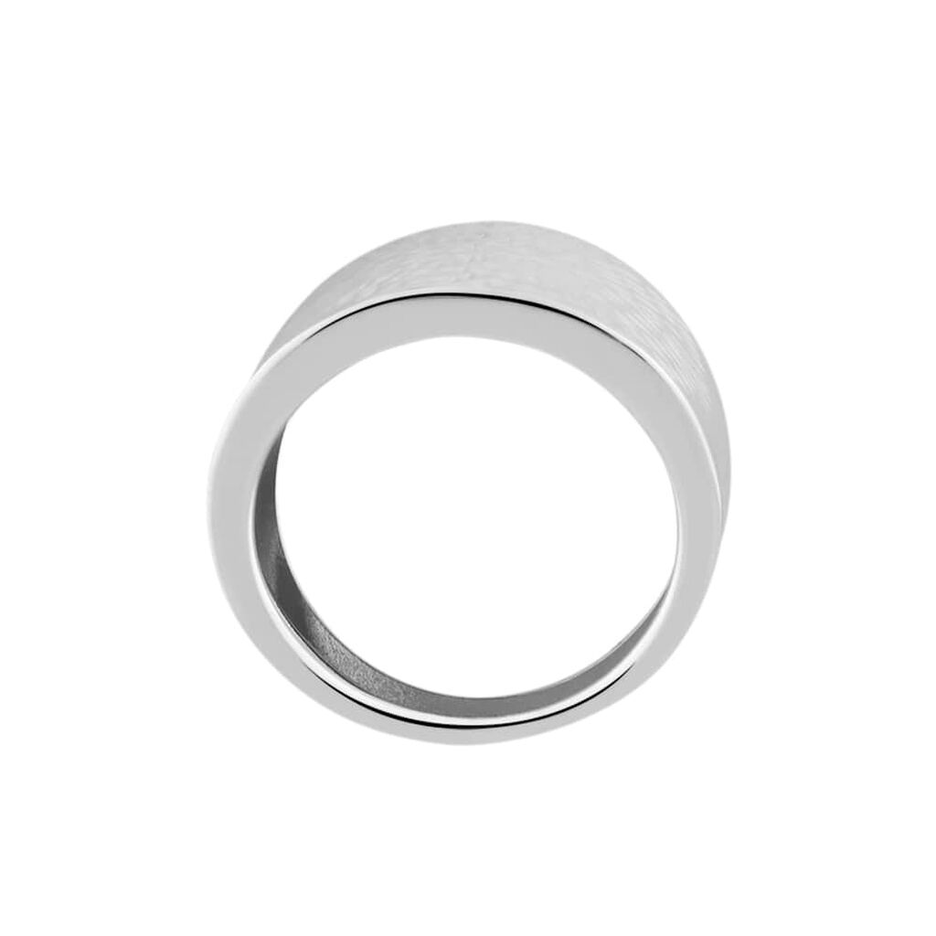 Anello Fascia Isabelle Oro Bianco - Anelli a Fascia Larga Donna | Stroili