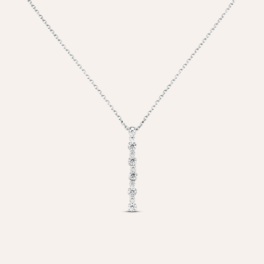 Collana Silver Elegance Argento Rodiato Cubic Zirconia