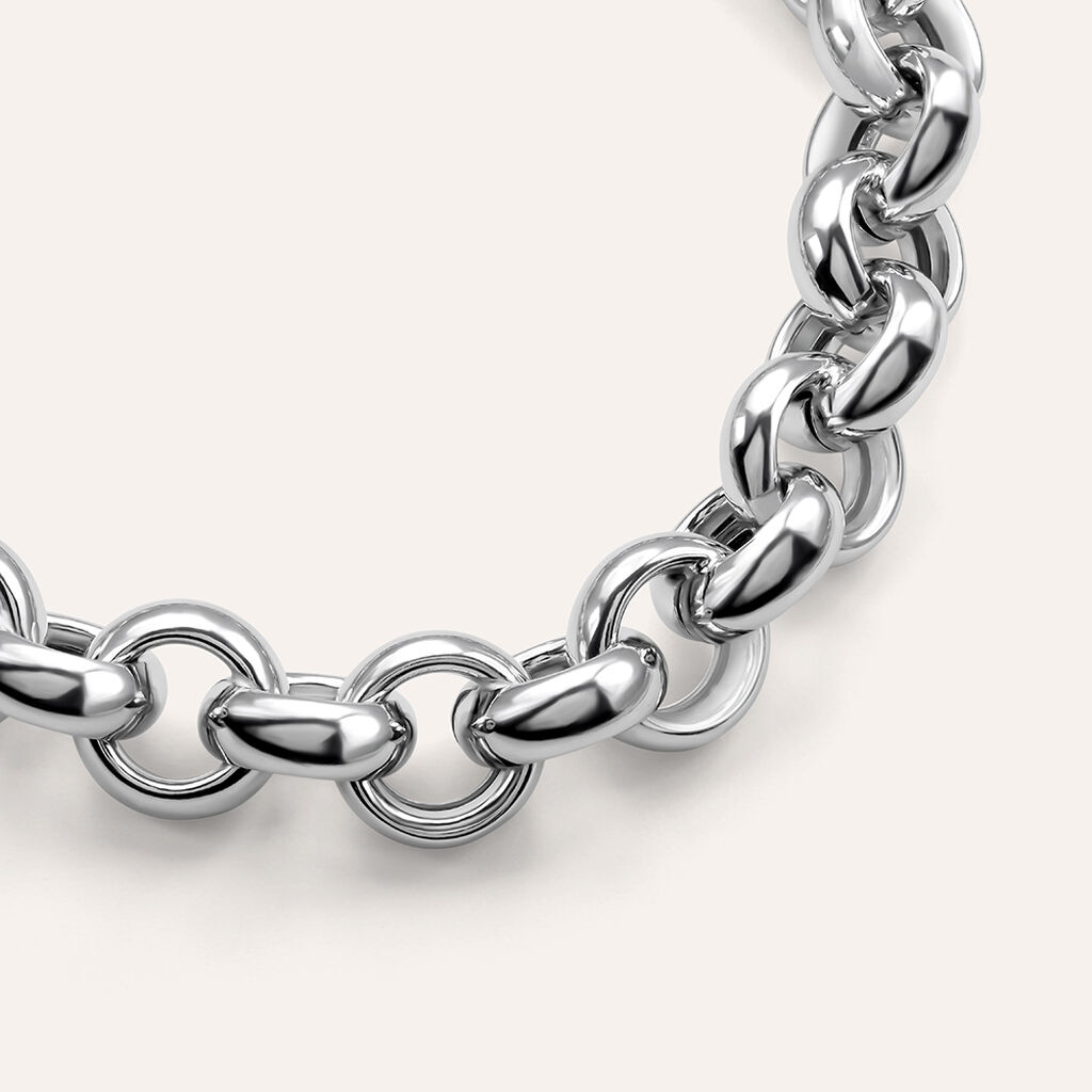 Bracciale Catena Silver Collection Argento Rodiato