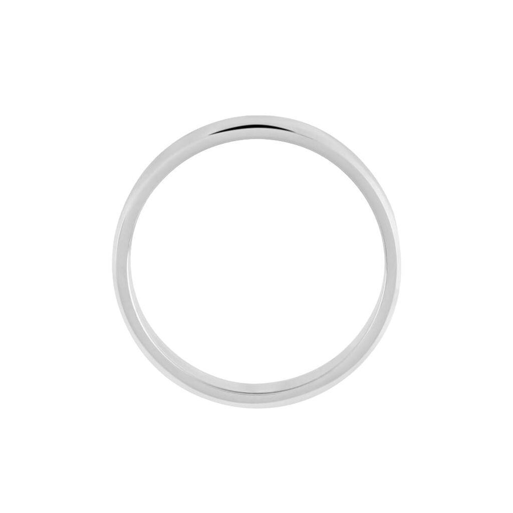 Fede Classica Lavorata 4 mm Oro Bianco - Anelli con Incisione Uomo | Stroili