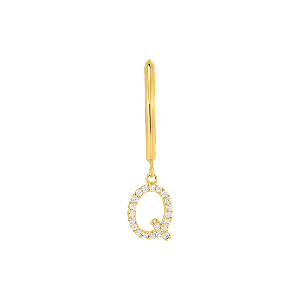 Mono Orecchino A Cerchio Toujours Oro Giallo Cubic Zirconia - Mono Orecchino Donna | Stroili