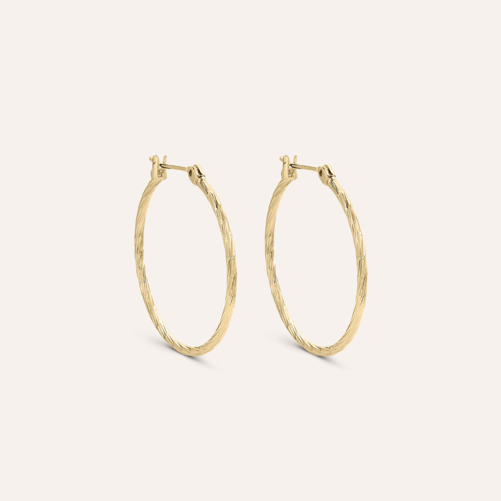 Orecchini A Cerchio Golden Dream Placcato Oro Giallo