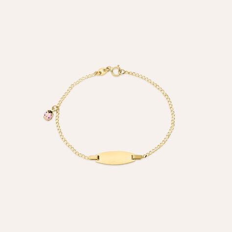 Bracciale Con Targhetta Holy Oro Giallo - Bracciali con Incisione Bambino | Stroili
