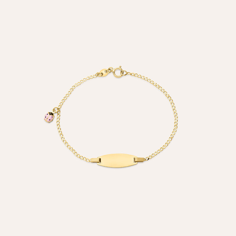 Bracciale Con Targhetta Holy Oro Giallo - Bracciali con Incisione Bambino | Stroili