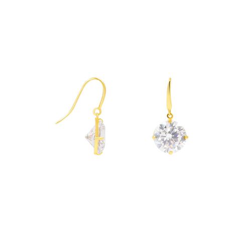 Orecchini Lobo Punto Luce Claire Oro Giallo Cubic Zirconia - Orecchini a Lobo Donna | Stroili