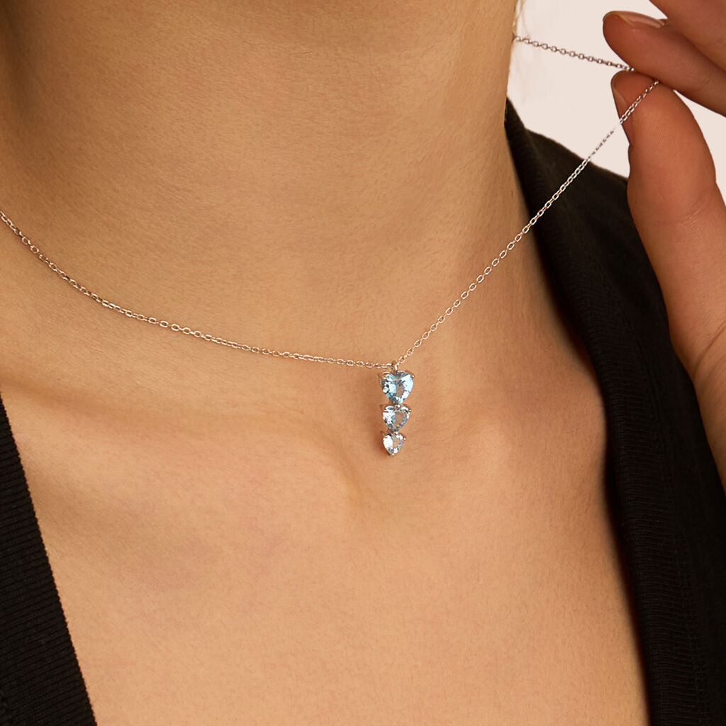 Collana Trilogy Silver Rainbow Argento Rodiato Cubic Zirconia