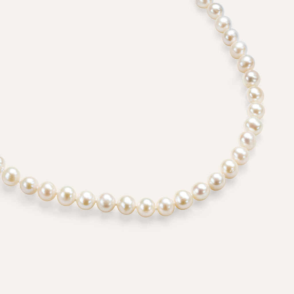 Bracciale Gabrielle Oro Bianco Perla D'Acqua Dolce