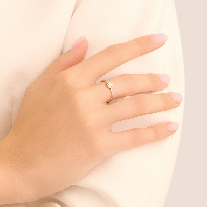Anello Fantasia Sophia Oro Bianco Diamante - Anelli con Pietre Donna | Stroili