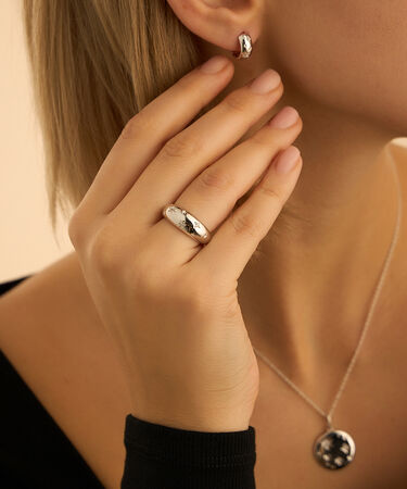 Anello Fascia Silver Collection Argento Rodiato Cubic Zirconia