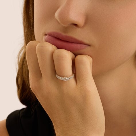 Anello Riviere Claire Oro Bianco Cubic Zirconia - Anelli Riviere Donna | Stroili