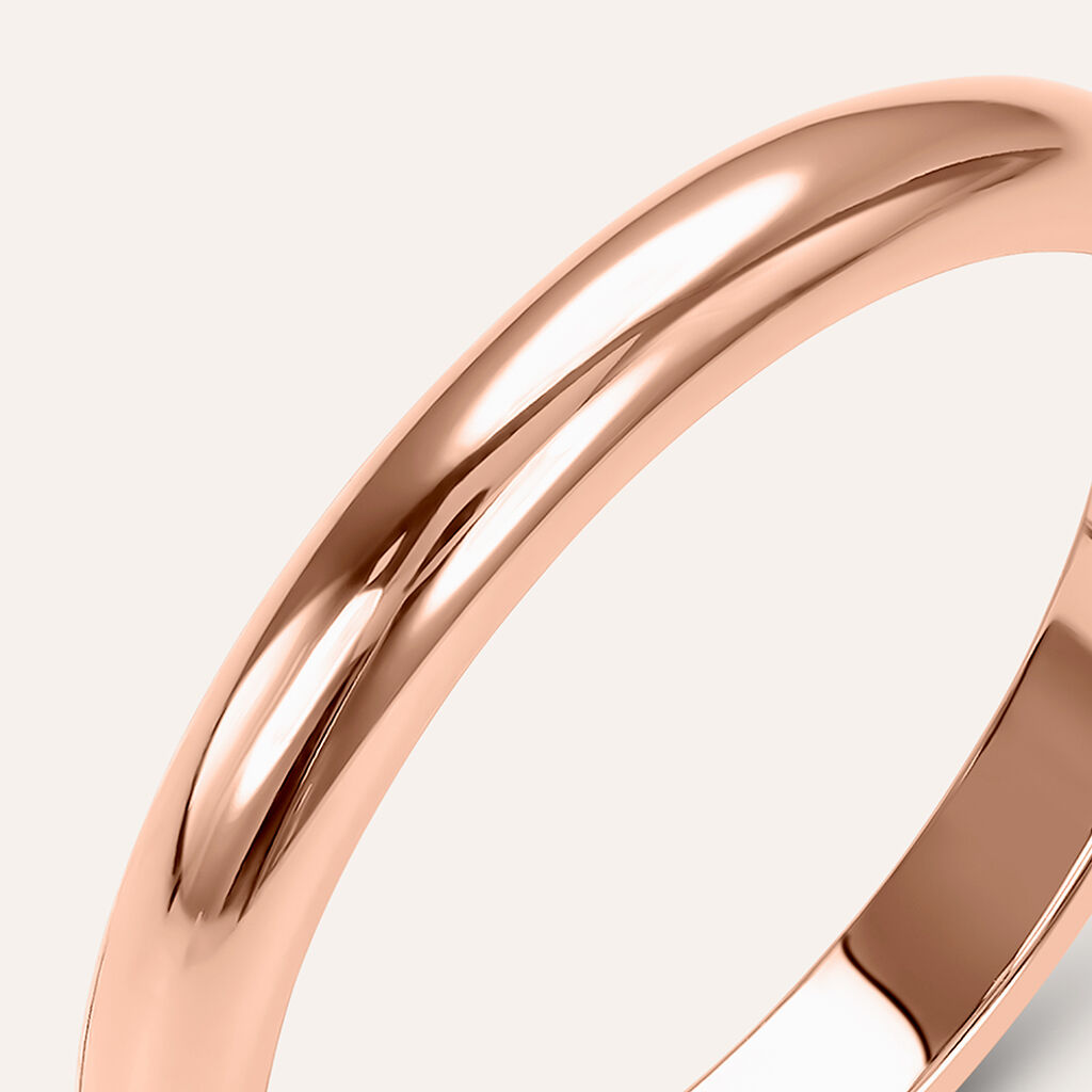Fede Francesina 2.5 mm Oro Rosa - Anelli con Incisione Unisex | Stroili