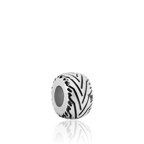 Bead Essential Code Acciaio Bicolore Bianco / Nero - Beads Uomo | Stroili